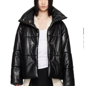 Nanushka  Alt-Leather Puffer Jacket